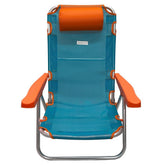 427668 ONSHORE chaise de plage inclinable en aluminium et textile en 4 couleurs