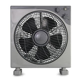 Ventilateur carré à pales FELICIA box fun 30cm 3 vitesses, minuterie 45w