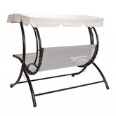DREAM Fauteuil à bascule extérieur 2 places parasol169x174x177cm max 240kg