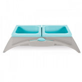 10075 Double bol RIALTO pour chiens et chats avec spatule incluse