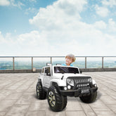 Voiture électrique enfants Jeep 4x4 extérieur 12V MP3 87510 USB télécommande