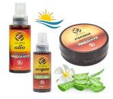 SET 3 pièces SETABLU Crèmes et huiles de bronzage au mallo de noix 100gr