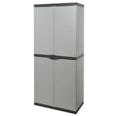 Armoire haute en plastique 68x40x168 cm Art 9233 avec 4 étagères et 2 portes