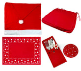 637388 Lot de 4 paquets de 7 pièces pour la décoration de la table de noël