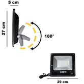 Phare extérieur led mur lumière 100W étanche 115844 IP66 6500K lumière froide