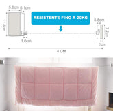 Corde à linge rétractable en acier inoxydable extensible jusqu’à 4mt