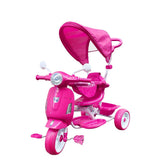 Tricycle poussoir enfants LT916 double frein et siège pivotant devant maman