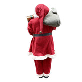 Père Noël géant 120cm 144114 sac de décoration de Noël avec sons et des lumières