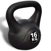 Kettlebell Fitness De 16kg En Pvc Avec Sable Et Poignée Anti-frottement