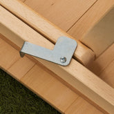 Table pliante 132 x 70 cm en bois naturel pliable table de jardin