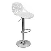 Tabouret snack bar en polypropylène GIGLIO piston à gaz H79 cm siège pivotant