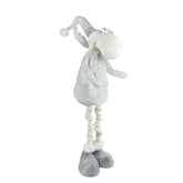 Renne BLANC de Noël 383031 hauteur réglable de 54 cm à 105 cm en polyester
