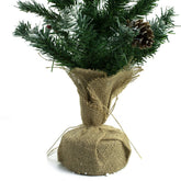 Arbre de Noël 90H Cm 309019 Avec pommes de pin et base de jute Epicéa artificiel