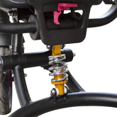 Tricycle modulaire réversible BabyGo siège en cuir lumières sons face à maman