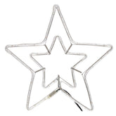 Étoile de Noël doublement lumineuse pour l'extérieur LED blanc chaud