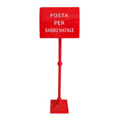 280032 Père Noël Boîte aux lettres 110cm rouge Décorations de Noël pour maison