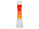 XL1757 Lampe à lave 40cm base blanche avec design moderne magma