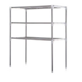 211471 Étagère gain de place pour micro-ondes 3 étagères pour cuisine 60x25x65cm