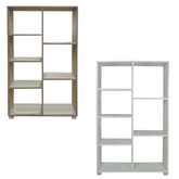 Étagère bibliothèque 7 étagères Art.110 Étagère en bois 80x24x126.5H