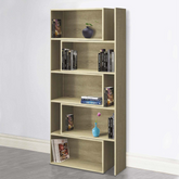 Art.CR16 Bibliothèque extensible 5 à 10 compartiments en bois 181H cm