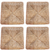 4 pcs Siège chaise remplacement 427 Silvana structure paille naturelle 35x39cm