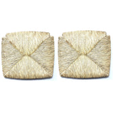 Art.1212 Remplacement siège chaise Paesana 2 pcs en paille naturelle 35x38cm