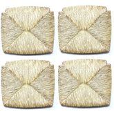 Art.1212 Remplacement siège chaise Paesana 4 pcs en paille naturelle 35x38cm