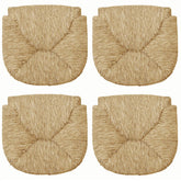 C2000 Set 4 pcs Siège remplacement paille naturelle pour chaise Marocca 35x41cm