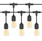 Guirlande lumineuse LED 10m avec 10 ampoules à environnement chaud l'extérieur
