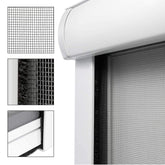Moustiquaire Enroulable Fenêtre 150X250cm Kit de Bricolage Réductible Coulissant