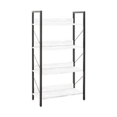 Bibliothèque bois KTP740 design moderne 4 étagères pour maison bureau 139x73x35