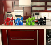 Set de 24 couverts de cuisine en acier inoxydable + support 99366 -