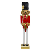 Casse-Noisette Ours 50H cm 433007 Décorations de Noël Rouge Toy Soldier