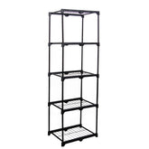 Etagère 5 étagères structure acier noir pour cuisine ou salle de bain 1.72H