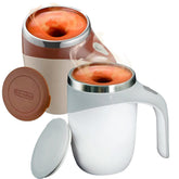 Tasse café à mélange automatique réutilisable en acier inoxydable avec agitation