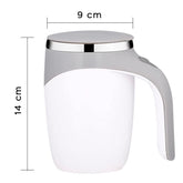 Tasse café à mélange automatique réutilisable en acier inoxydable avec agitation