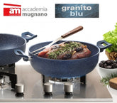 Poêle / Sauteuse 2 manches diam 24cm effet pierre antiadherente