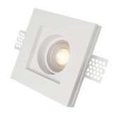 Douille en plâtre rétractable GS-5010 Blanc Carré Encastré GU10 Attaque