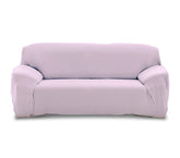 4352 Housse de canapé 2 places couleur unie tissu élastique facile à enfiler