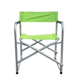 FUBUCA chaise pliante en aluminium tissu textilène 48x57x80cm VERT