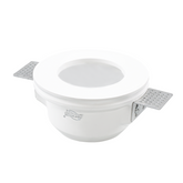 Douille encastrée en plâtre GS-5002 carrée blanche avec connexion GU10