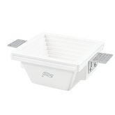 Douille encastrée en plâtre GS-5004 carrée blanche avec connexion GU10