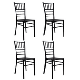 Pack 4 chaises Chiavari vintage NOIR Chaise Chiavarina Catering au classique