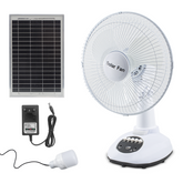Ventilateur Portable avec Lumière d'Urgence Charge Solaire Idéal pour le Camping