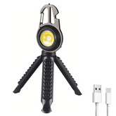 Mini lampe poche LED polyvalente portable rechargeable pour camping avec trépied