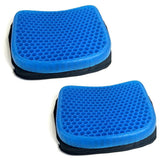 2 coussins anti-escarres gel respirant pour de longues heures assises 37x30x4cm