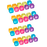 Ensemble de 40 glaçons en silicone réutilisables et colorés