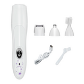 Épilateur 4-en-1 pour Femmes - Rasoir Facial et Corporel Rechargeable