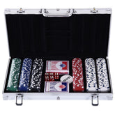 Set pour poker professionnel 300 Fiches avec estuche et 2 Barajas de cartas