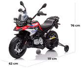 Moto électrique pour enfants LT943 BMW GS 850F 12V licence lumières LED et sons